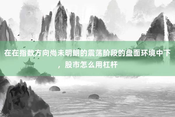 在在指数方向尚未明朗的震荡阶段的盘面环境中下，股市怎么用杠杆