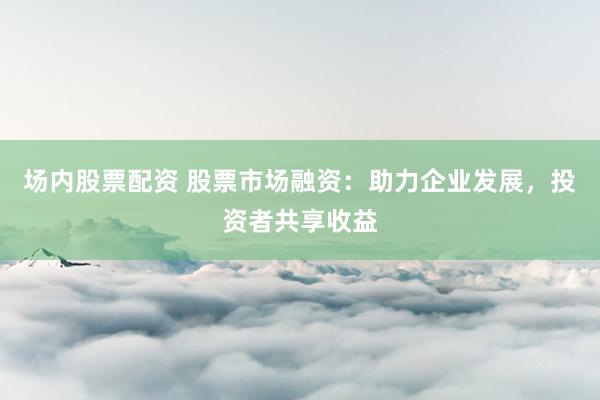 场内股票配资 股票市场融资：助力企业发展，投资者共享收益